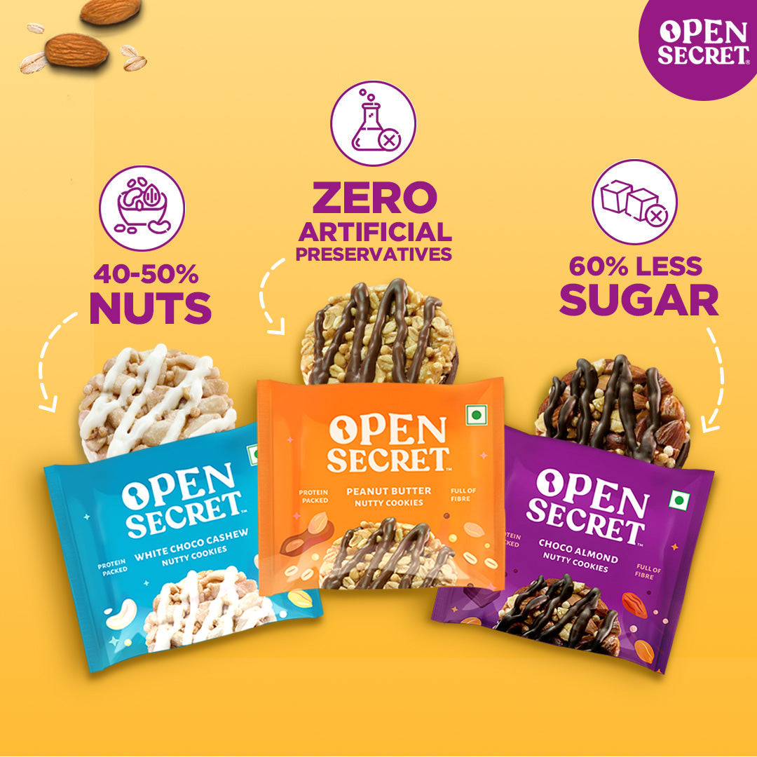 Image 2 of Open Secret Assorted Nutty Cookies - Pack of 60