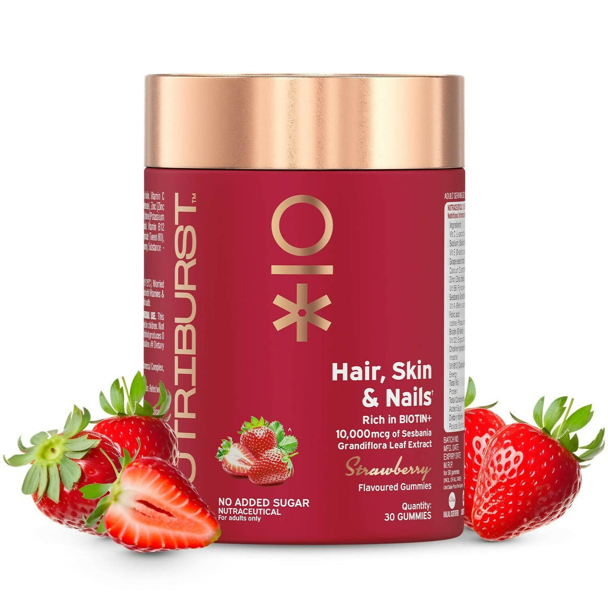 Image 1 of Nutriburst Biotin Gummies For Hair, Skin & Nails Growth