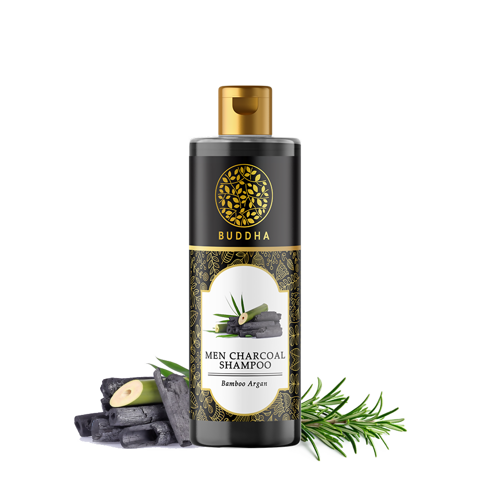 Image 1 of 200 ml for the product Buddha Natural Men Charcoal Shampoo
