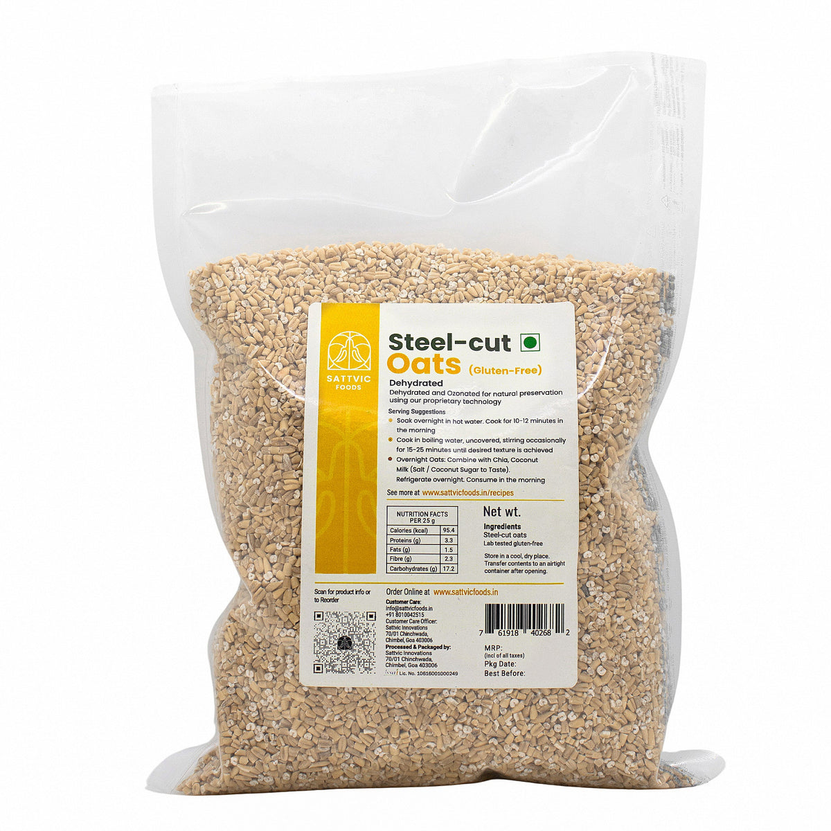 Image 15 of Sattvic Foods Steel Cut Oats | Gluten-free & Low GI
