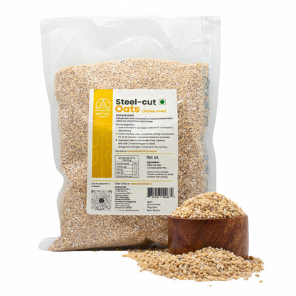 Image 14 of 4.5 kg for the product Sattvic Foods Steel Cut Oats | Gluten-free & Low GI