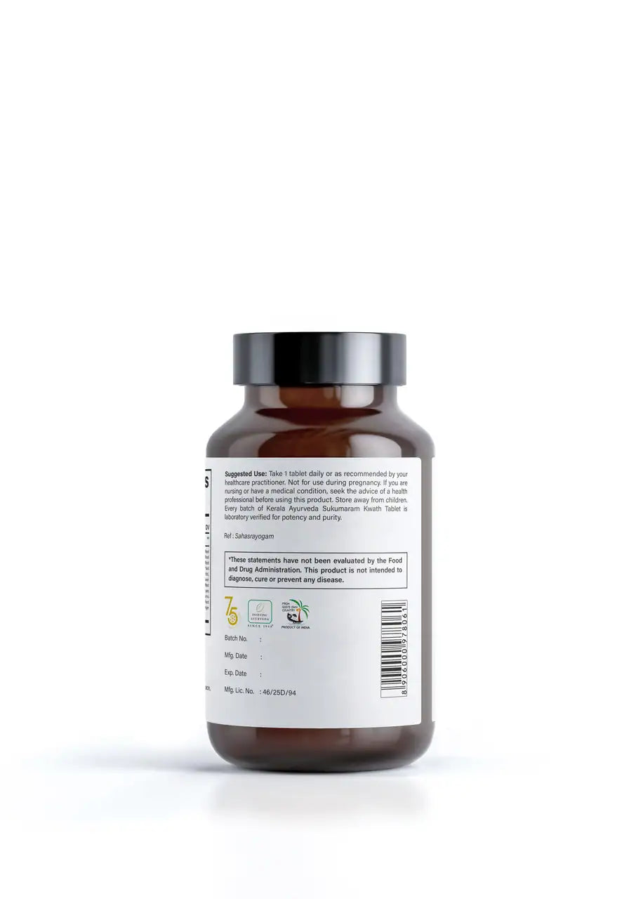https://cdn.shopify.com/s/files/1/1857/6931/files/Sukumaram_Kwath_90_Tablets_Back_label_Kerala_Ayurveda_USA__19068.jpg?v=1773821622