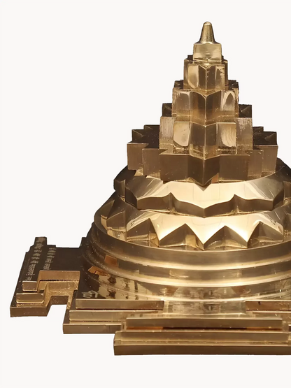 Image 9 of Ishwar Arts 4" Shri Yantra in Brass Handmade in India