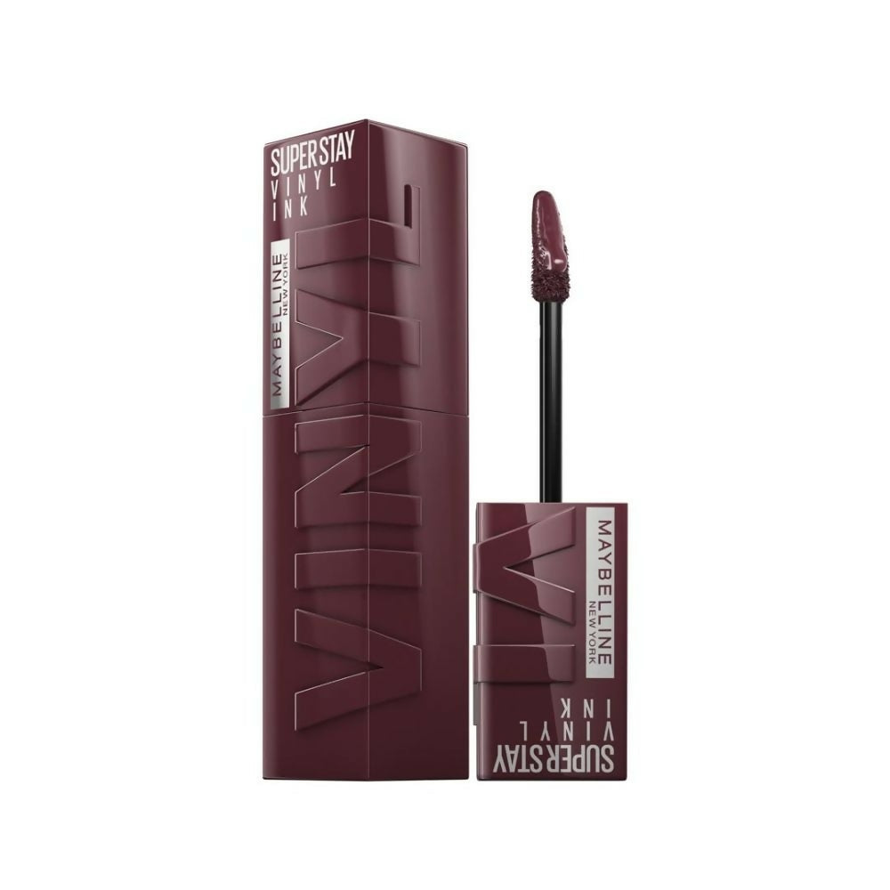 Image 1 of 4.2 ml for the product Maybelline New York Super Stay Vinyl Ink Liquid Lipstick, Instant Shine Lasts Up To 16H - Fearless