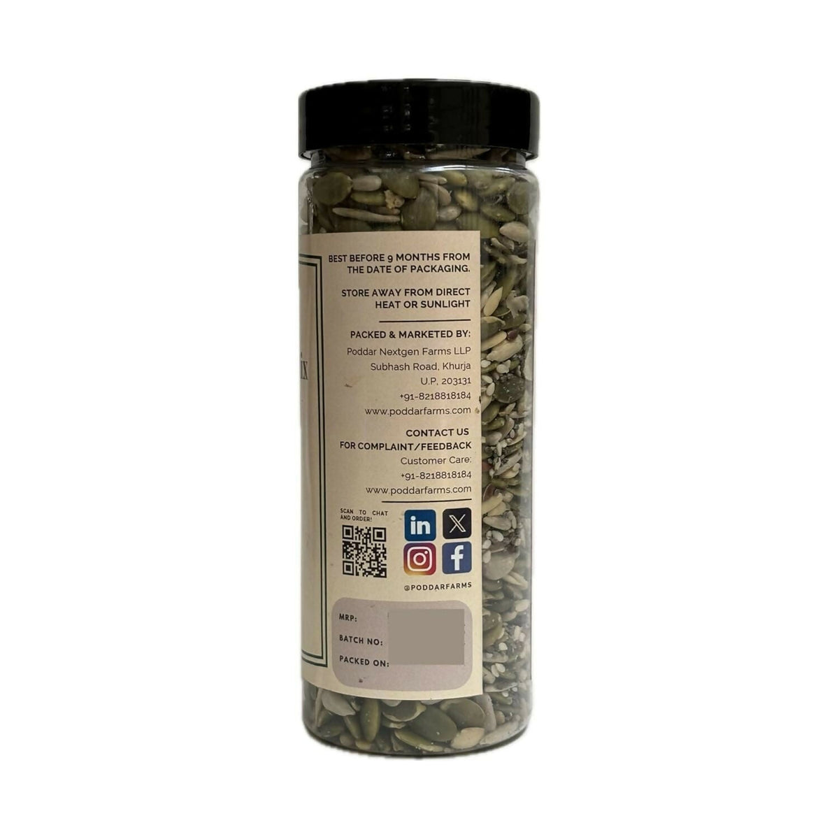 Image 4 of Poddar Farms Premium Roasted Seed Mix