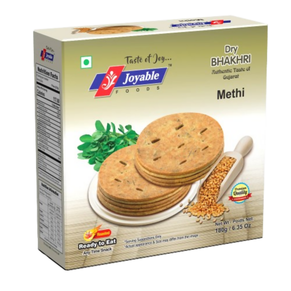 Image 1 of 180 gm / Pack of 1 for the product Joyable Methi Bhakhri