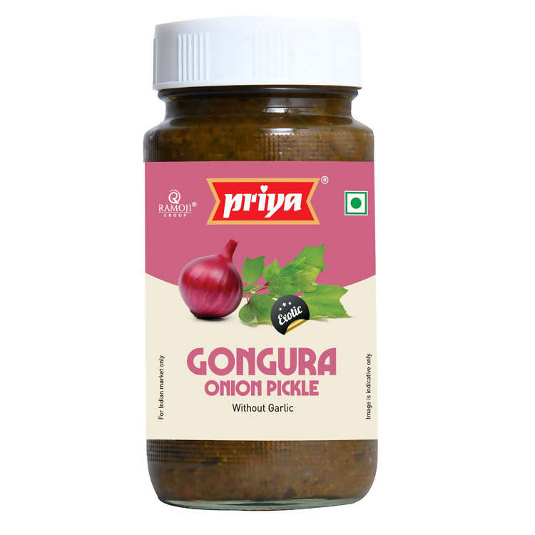 Image 1 of 300 gm for the product Priya Gongura Onion Pickle