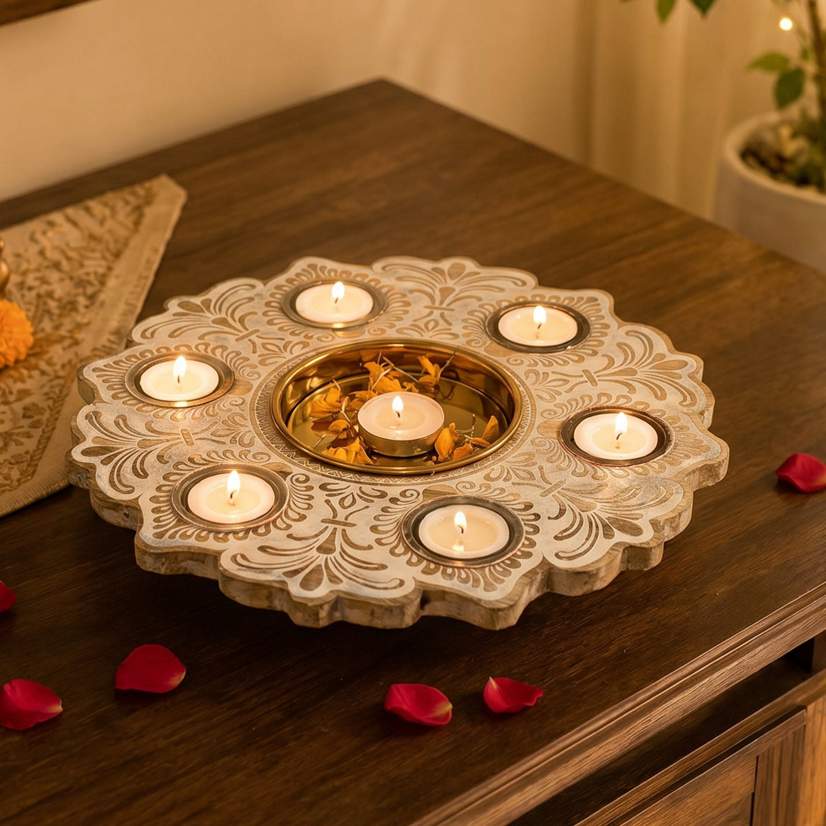 Image 6 of Behoma Mandala Urli – White