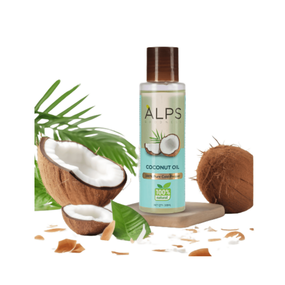 Image 1 of 100 ml / Pack of 1 for the product Alps Goodness 100% Natural Cold Pressed Coconut Oil For Hair & Skin