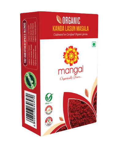 Image 1 of 100 gm / Pack of 1 for the product Mangal Organics Kanda Lasun Masala