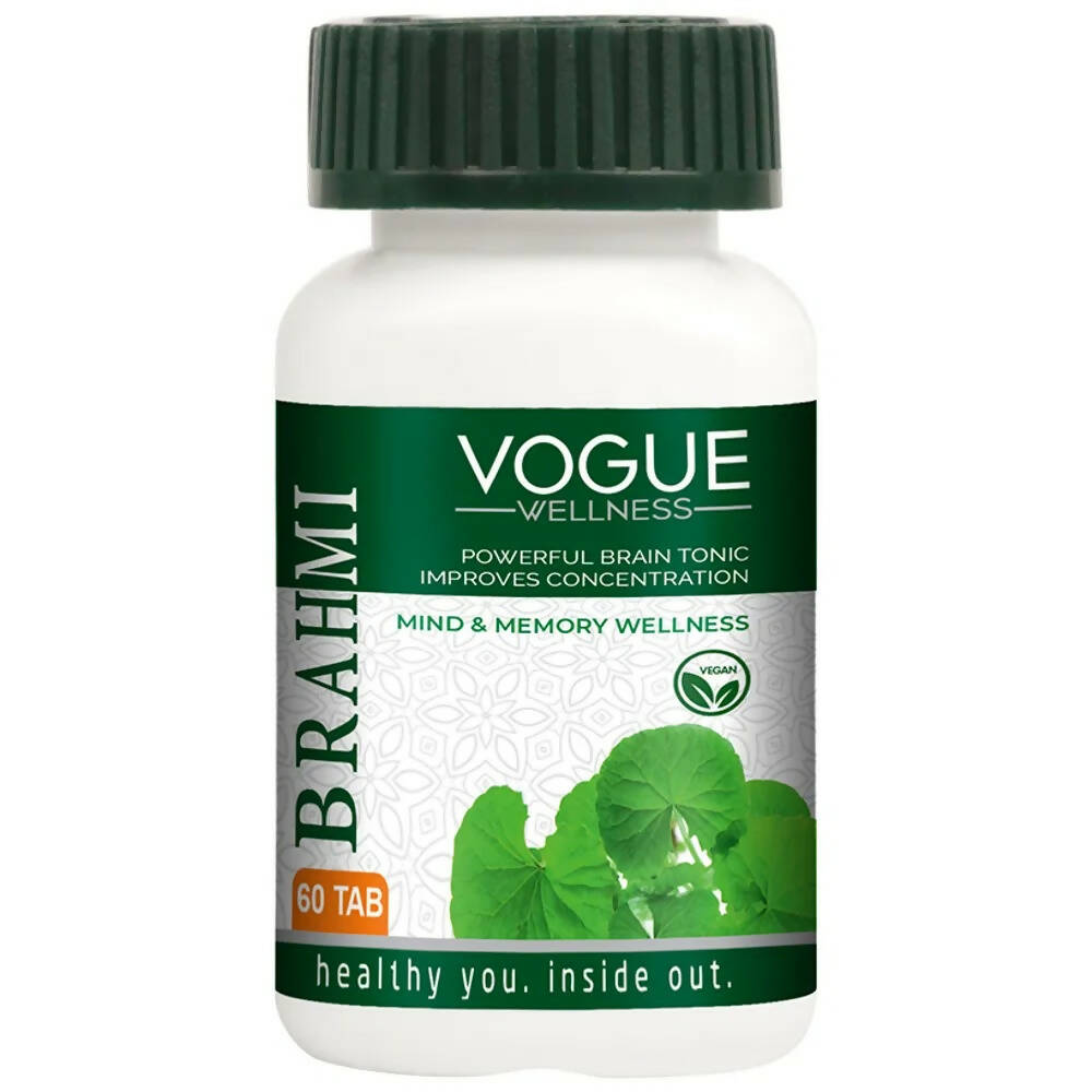 Image 1 of 60 tabs for the product Vogue Wellness Brahmi Tablets