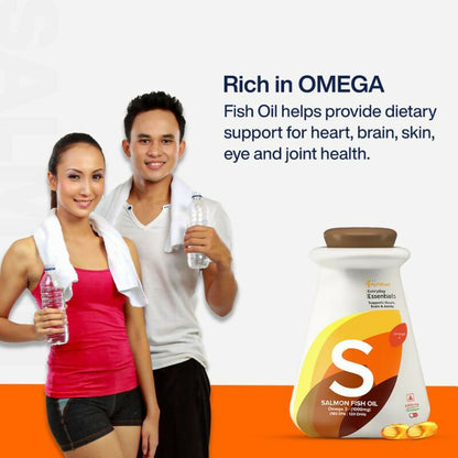 Image 8 of MyFitFuel Salmon Fish Oil Omega 3 1000mg Capsules