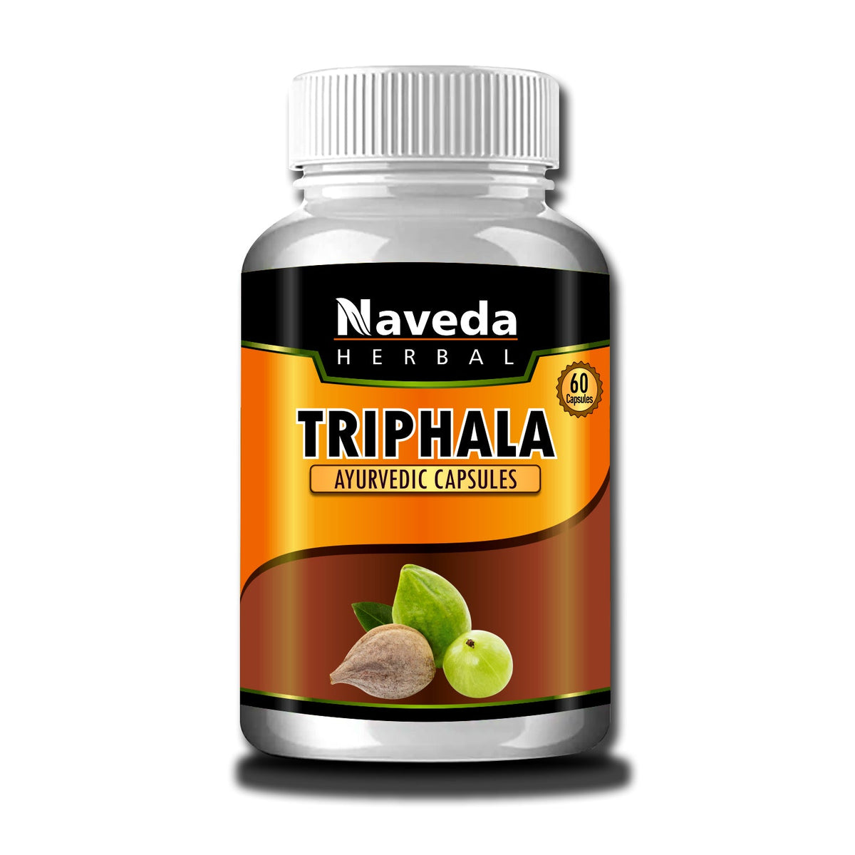 Image 1 of 60 caps for the product Naveda Herbal Triphala Capsules