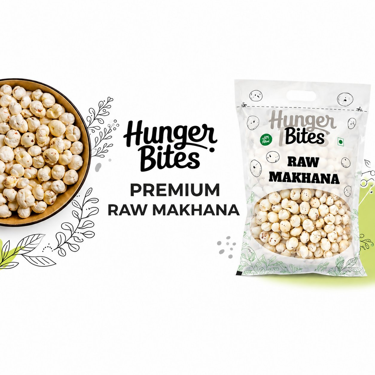 Image 5 of Hunger Bites Premium Raw Makhana