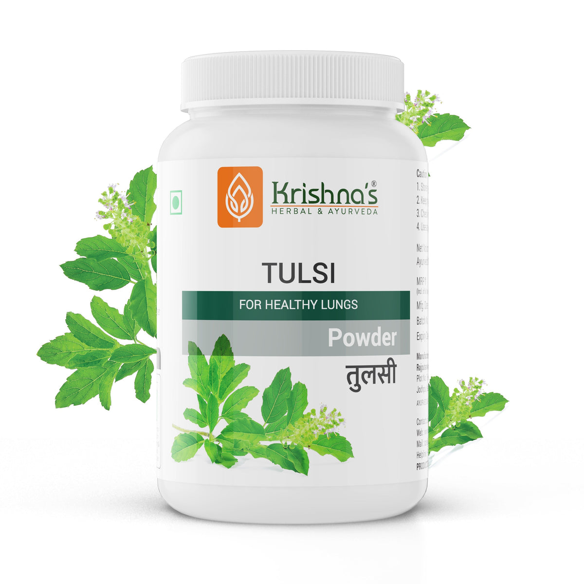 Image 1 of 100 gm / Pack of 1 for the product Krishna'S Herbal & Ayurveda Tulsi Powder