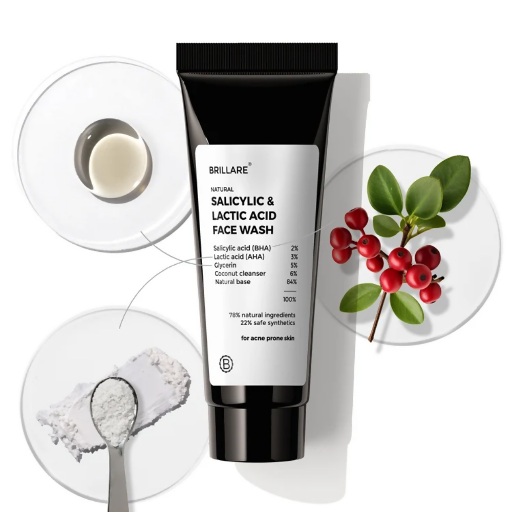 Image 2 of Brillare Mini Salicylic and Lactic Acid Face Wash