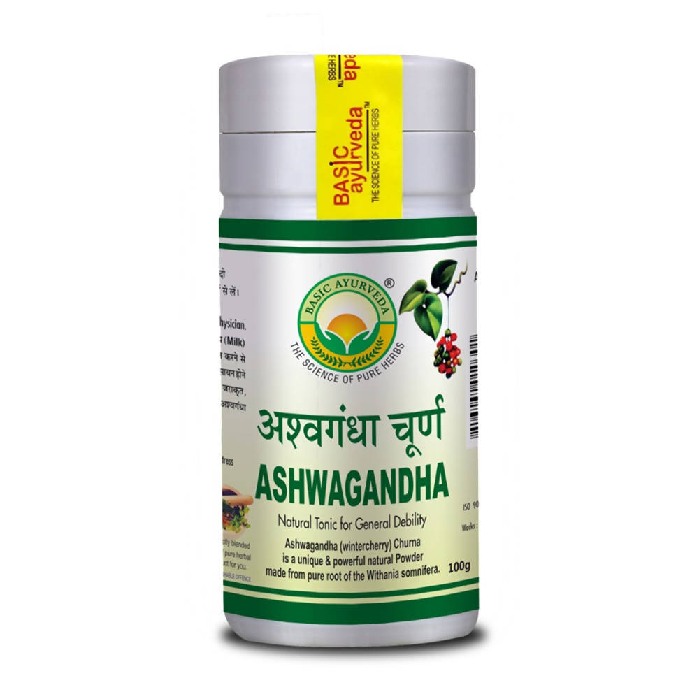 Image 1 of 100 gm for the product Basic Ayurveda Ashwagandha Churna