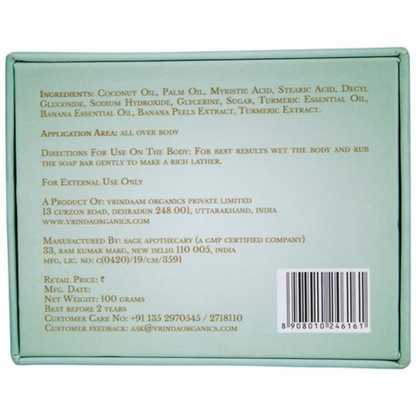 Image 2 of Vrinda Turmeric & Banana Soap