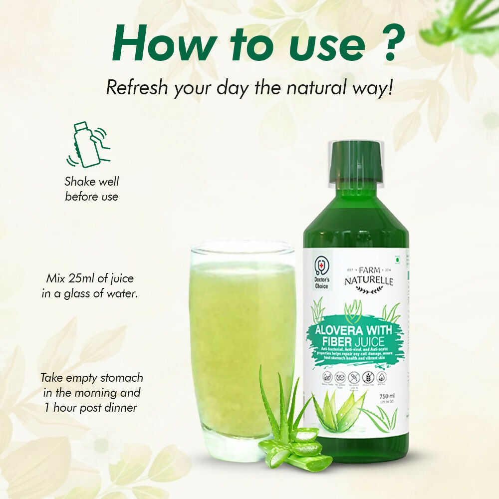 Image 2 of Farm Naturelle Aloe Vera Juice - Revitalize Hair, Skin, and Digestive Health