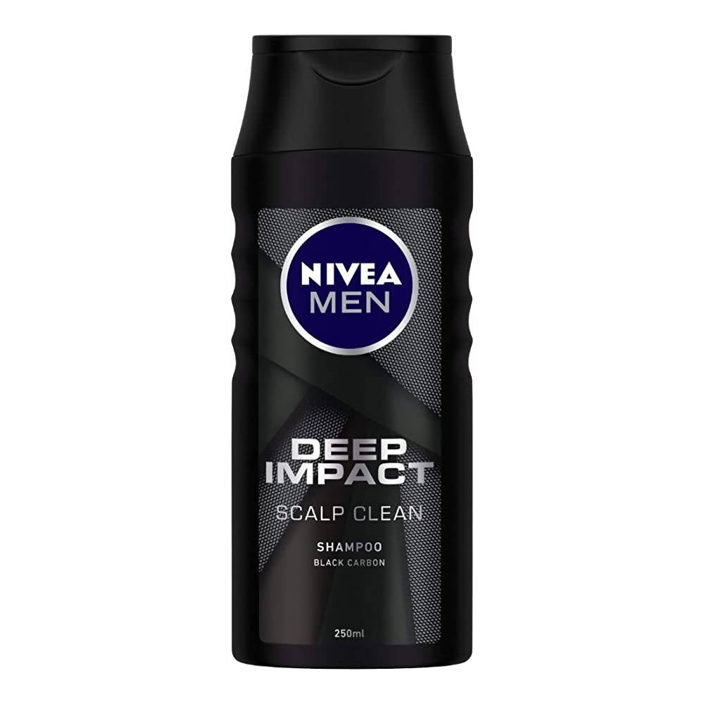 Image 1 of 250 ml for the product Nivea Men Deep Impact Scalp Clean Shampoo
