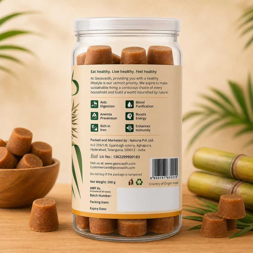 Image 3 of GeoSvasth Organic Jaggery Cubes