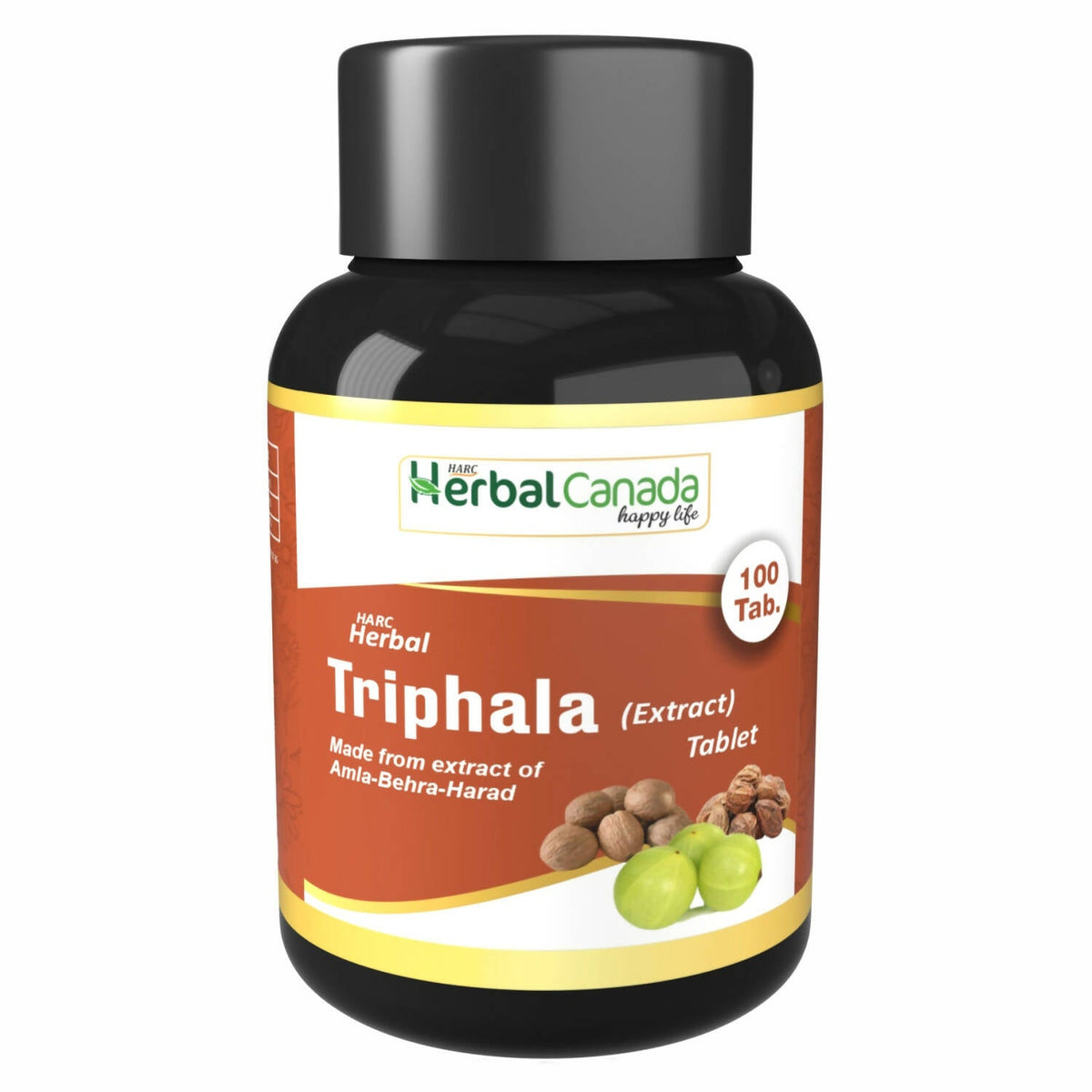 Image 1 of 100 tabs for the product Herbal Canada Triphala Extract Tablets