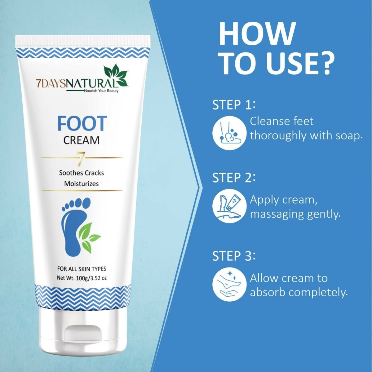 Image 5 of 7 Days Feet Smooth Foot Crack Cracked Heel Repair Foot Cream