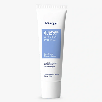 Image 1 of Re'equil Ultra Matte Dry Touch Sunscreen Gel SPF 50 PA++++