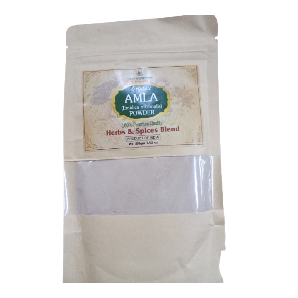 Image 1 of 100 gm for the product Deep Ayurveda Organic Amla Powder
