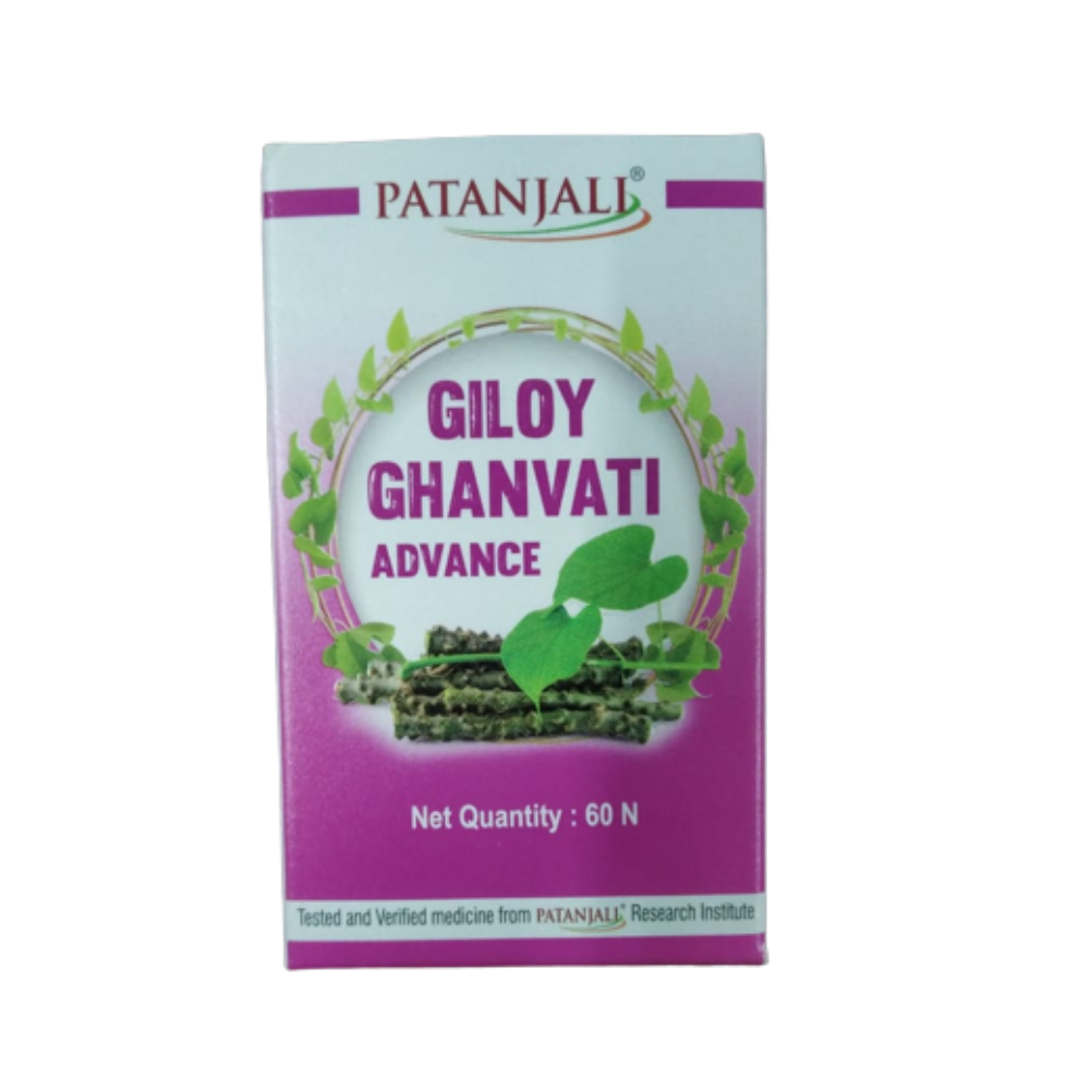 Image 1 of Pack of 1 / 60 tabs for the product Patanjali Divya Giloy Ghanvati Advance
