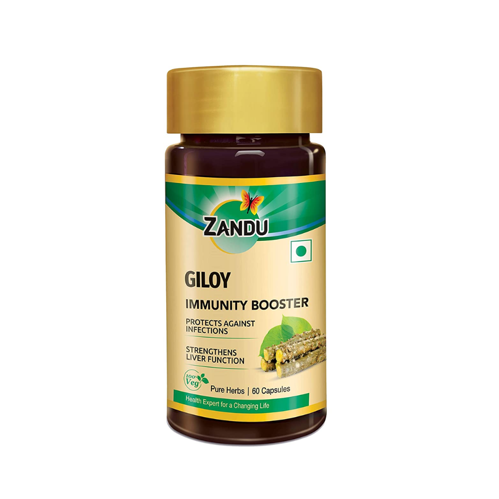 Image 1 of 60 tabs for the product Zandu Giloy Tablets