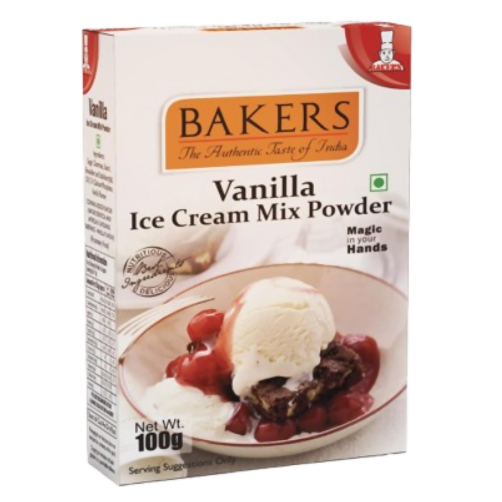 Image 1 of 100 gm / Pack of 6 for the product BAKERS Vanilla Ice Cream Powder