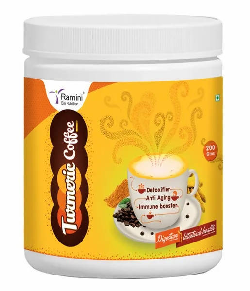 Image 1 of 200 gm / Pack of 1 for the product Ramini Bio Nutrition Turmeric Coffee Powder