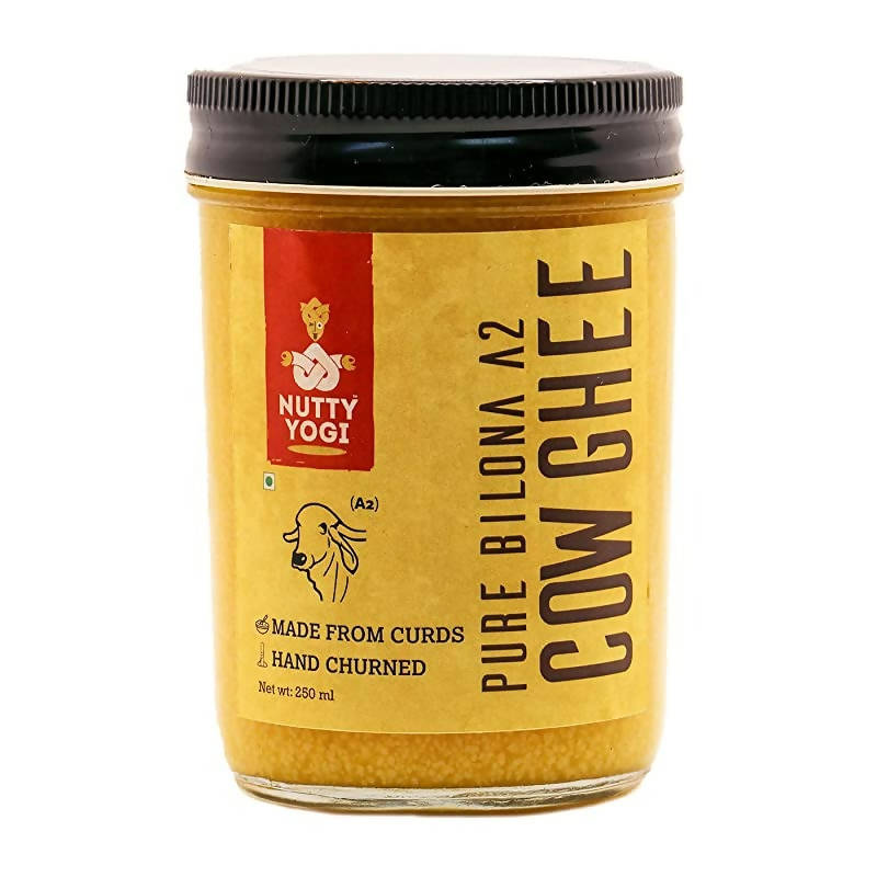 Image 1 of 250 ml / Pack of 1 for the product Nutty Yogi Pure Bilona A2 Cow Ghee | 100% Pure and Premium | Cultured Desi Cow Ghee From A2 Milk