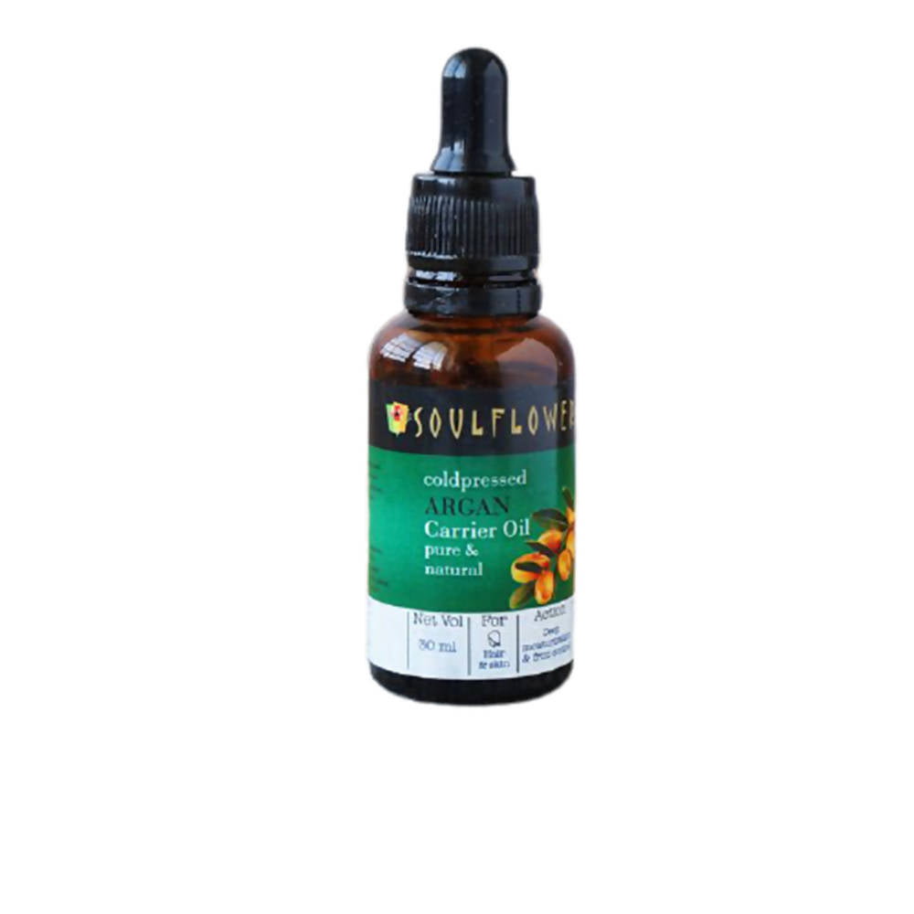 Image 1 of 30 ml / Pack of 1 for the product Soulflower Cold Pressed Argan Carrier Oil Pure & Natural