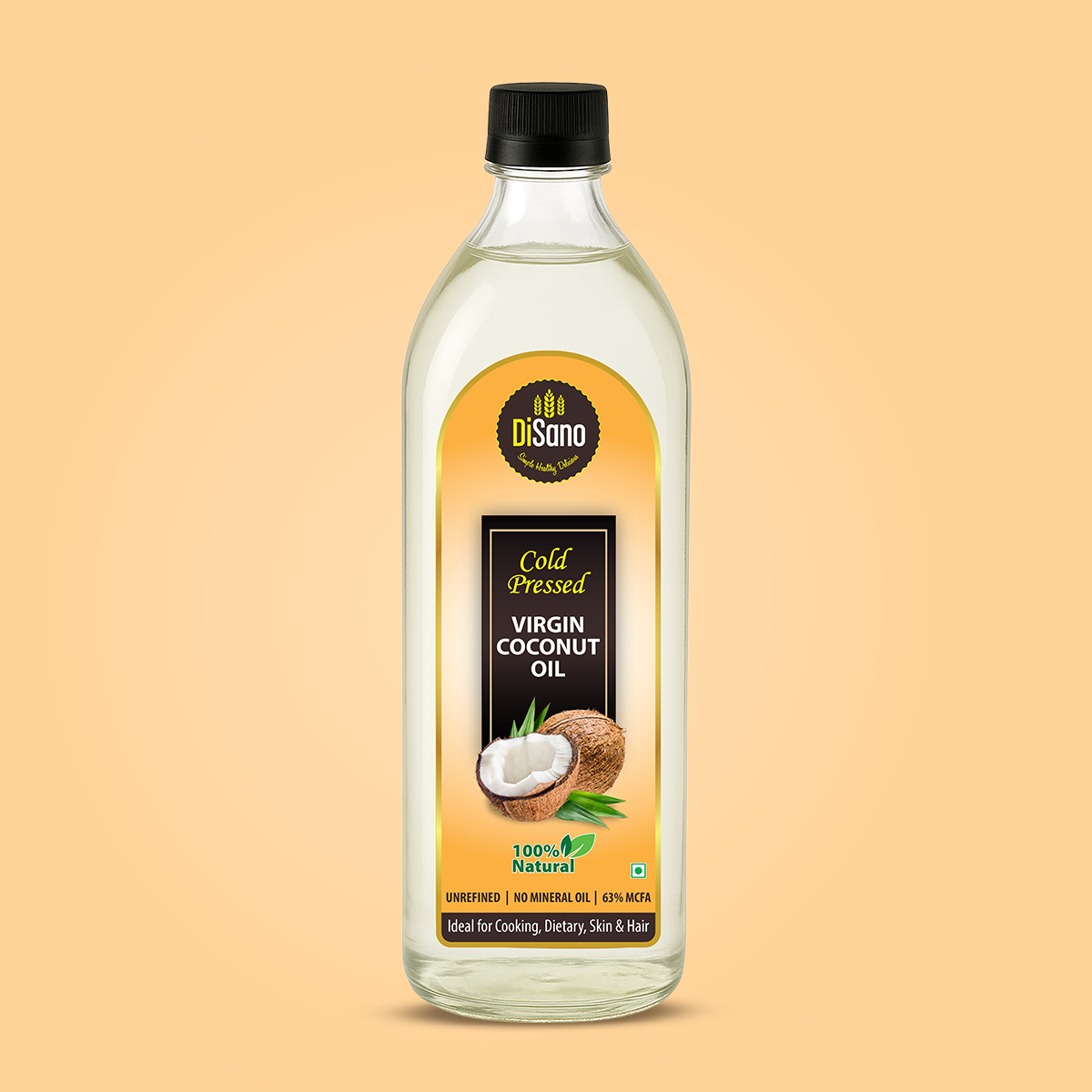 Image 1 of 1000 ml for the product Disano Virgin Coconut Oil