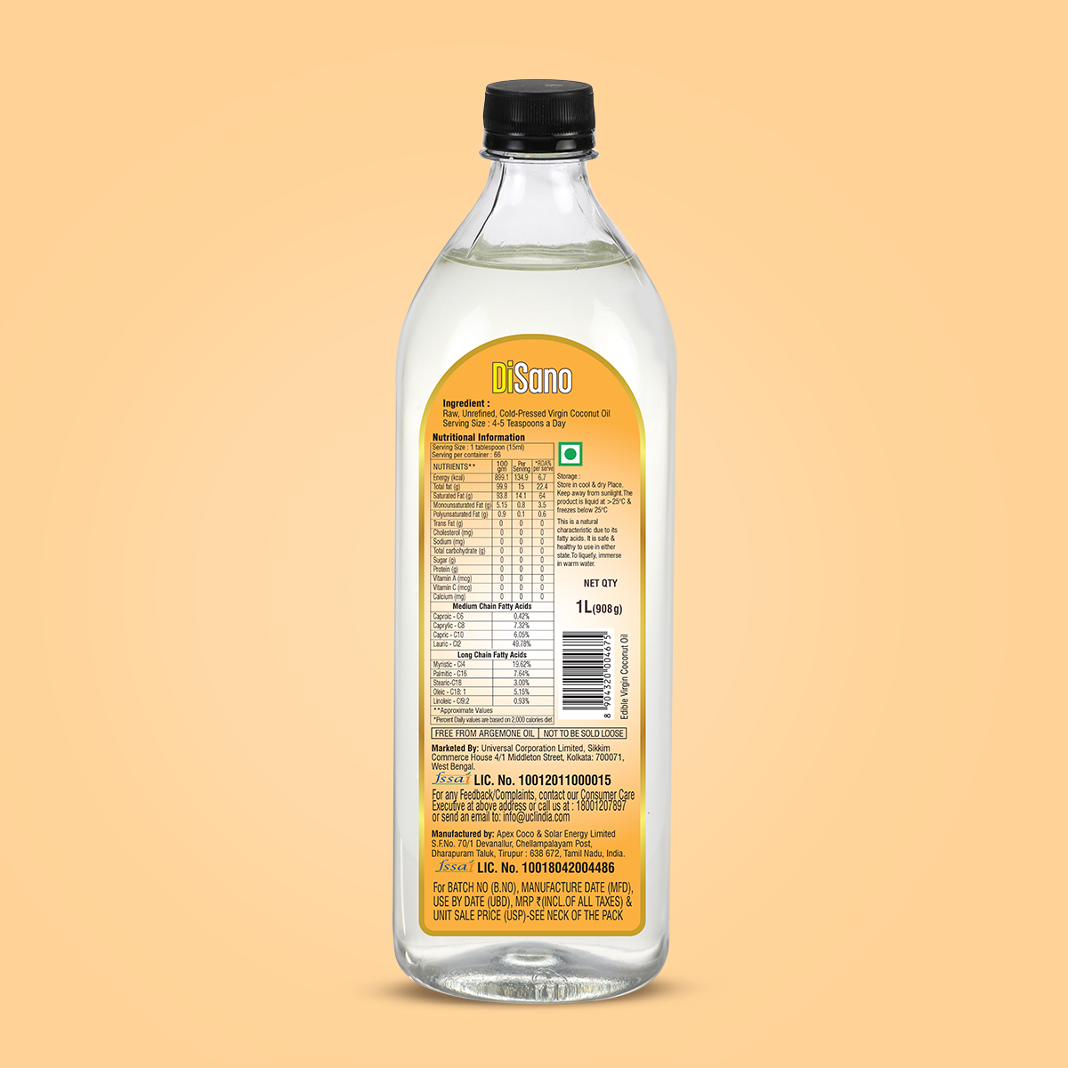 Image 3 of Disano Virgin Coconut Oil