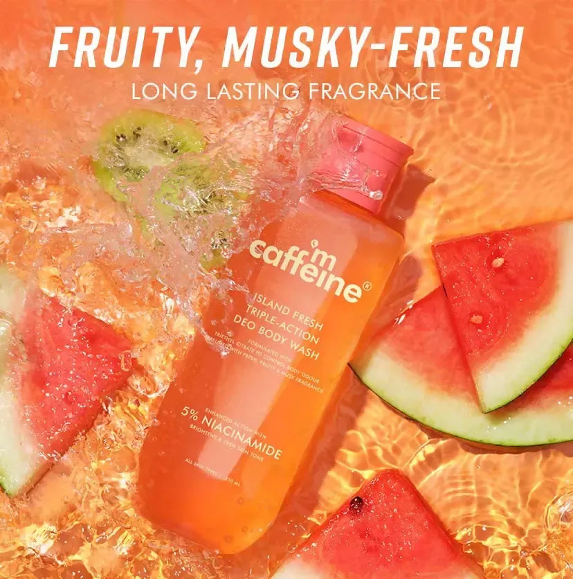 Image 4 of mCaffeine Island Fresh Triple-Action Deo Body Wash