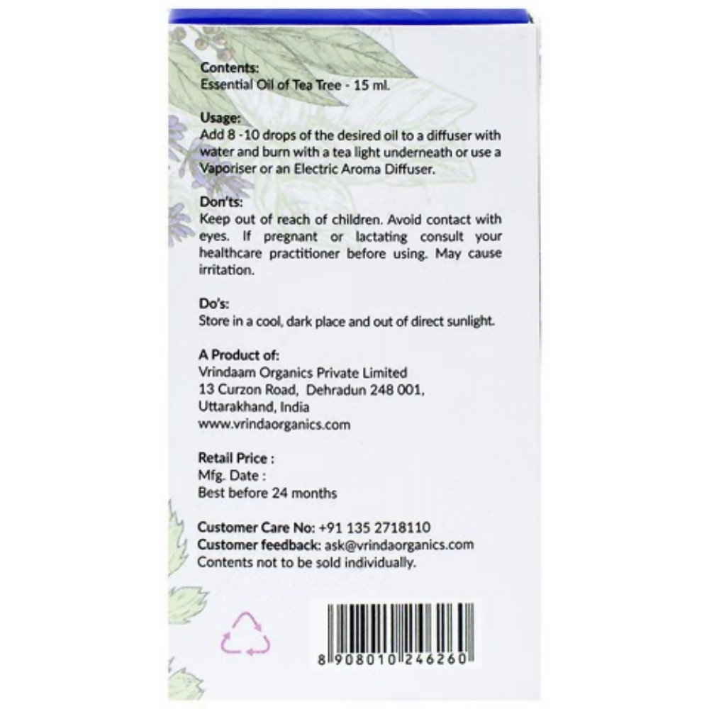 Image 2 of Vrinda Tea Tree Aromatic & Therapeutic Essential Oil