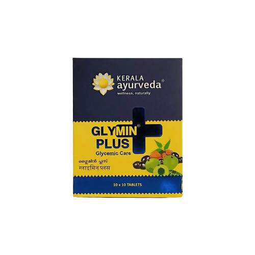 Image 1 of 100 tabs for the product Kerala Ayurveda Glymin Plus Tablets