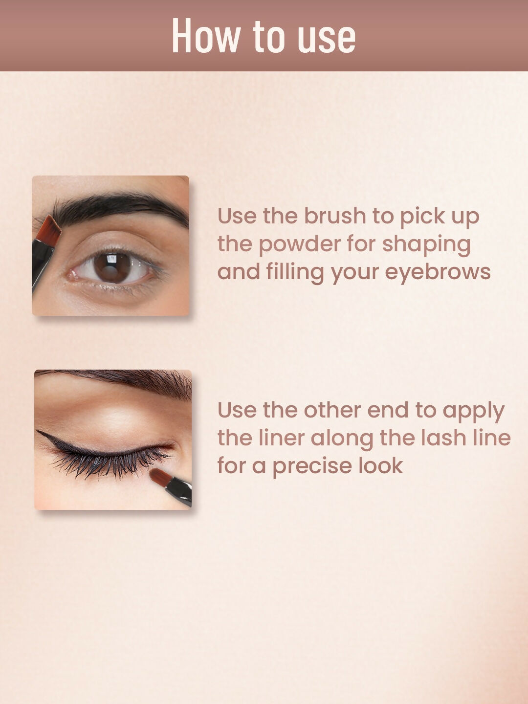 Image 4 of Swiss Beauty 2-In-1 Eyebrow & Gel Eyeliner - Black