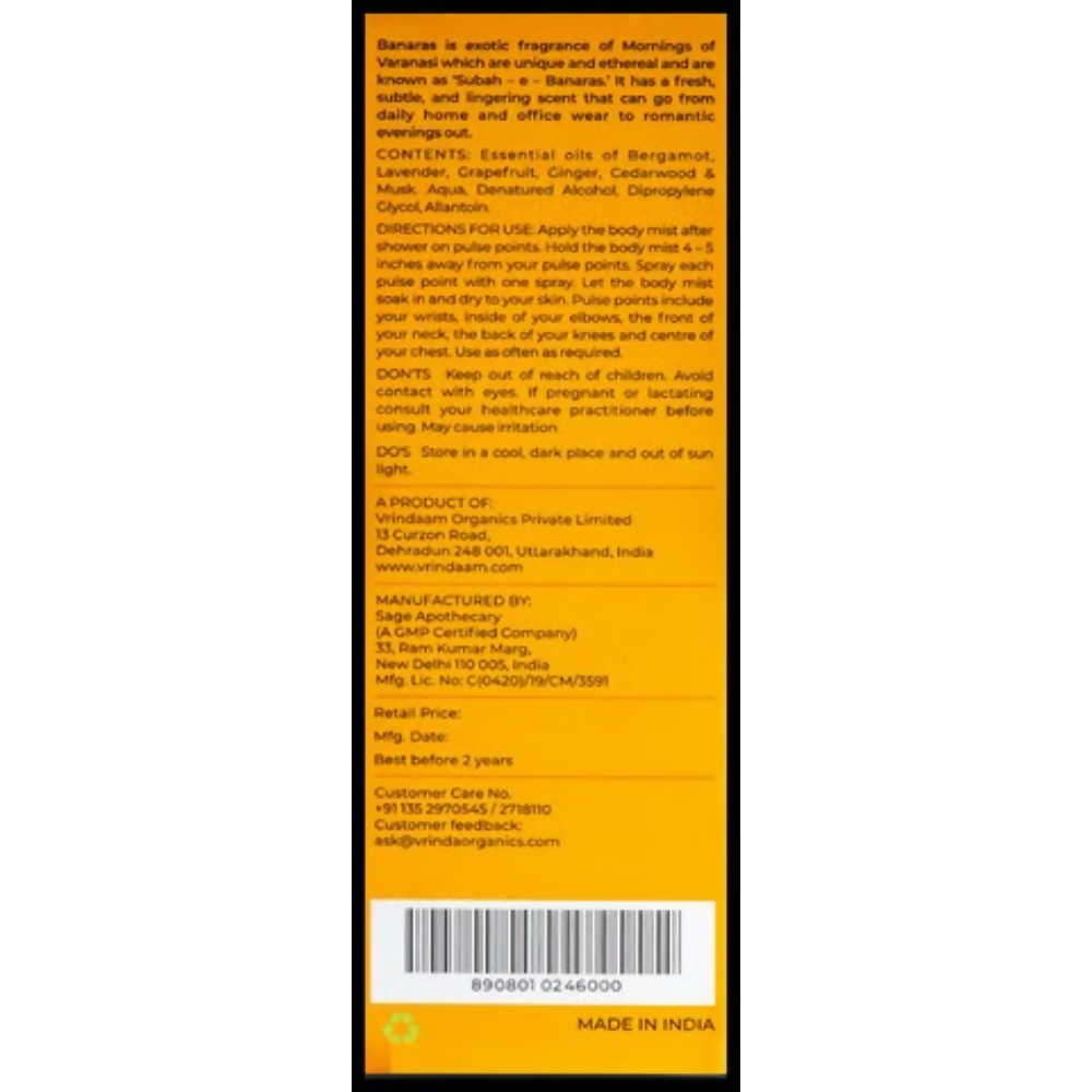 Image 2 of Vrinda Banaras Body Mist Spray
