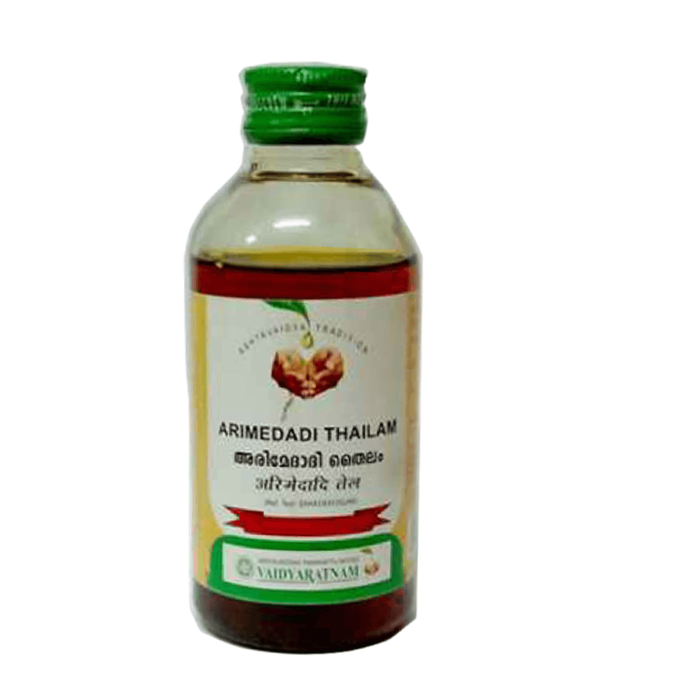 Image 1 of 200 ml for the product Vaidyaratnam Arimedadi Tailam