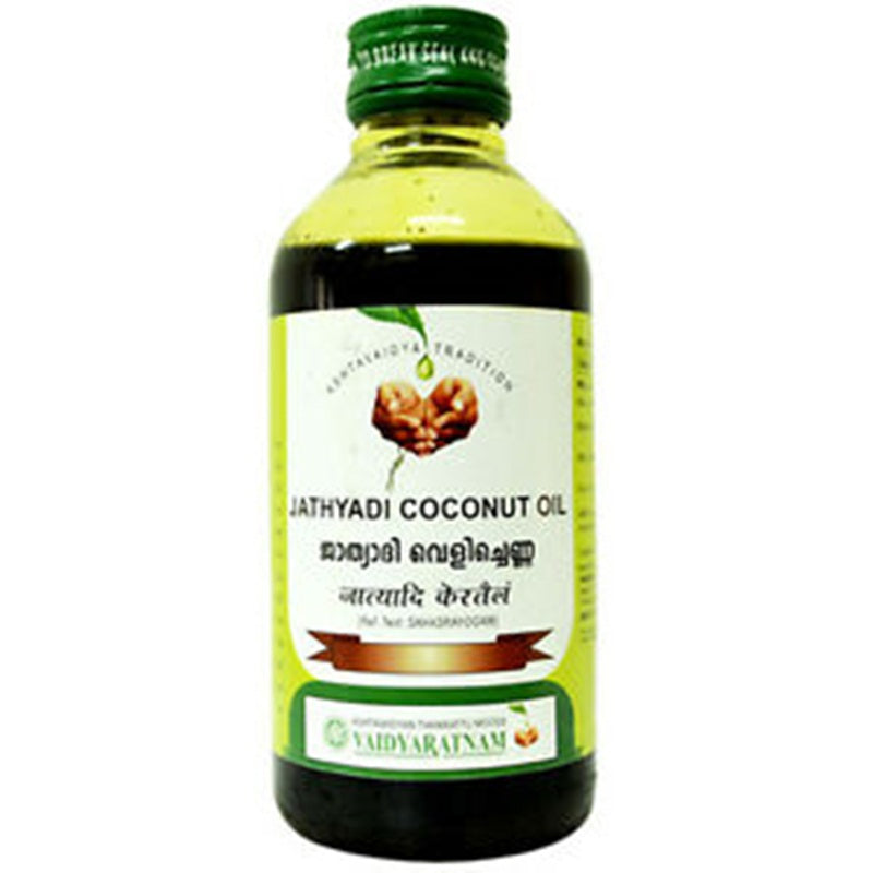 Image 1 of 200 ml for the product Vaidyaratnam Jathyadi Kera Thailam