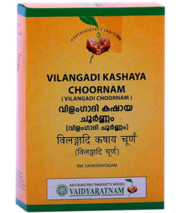 Image 1 of 50 gm - Pack of 1 for the product Vaidyaratnam Vilangadi kashaya Choornam