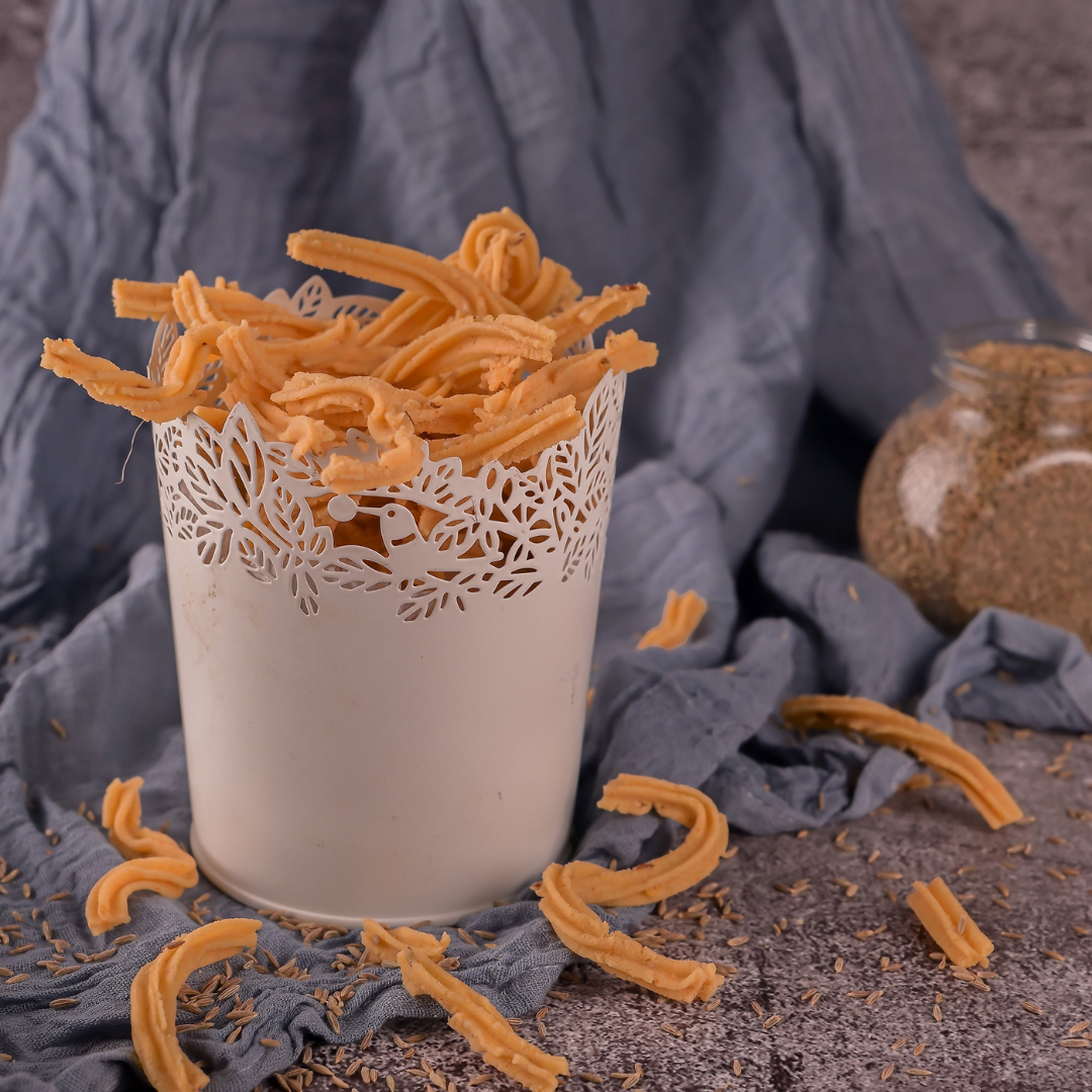 Image 1 of Vellanki Foods Murukulu | Ready to Eat Snacks | Flavourful Namkeens | No Artificial Preservatives