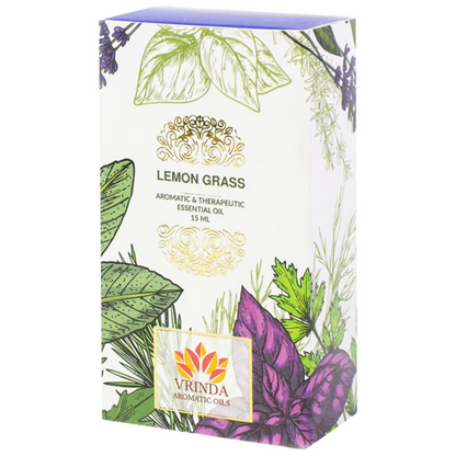 Image 1 of Vrinda Lemon Grass Aromatic & Therapeutic Essential Oil