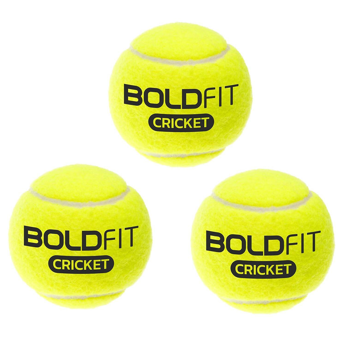Image 1 of Boldfit Cricket Tennis Ball (Pack of 3)