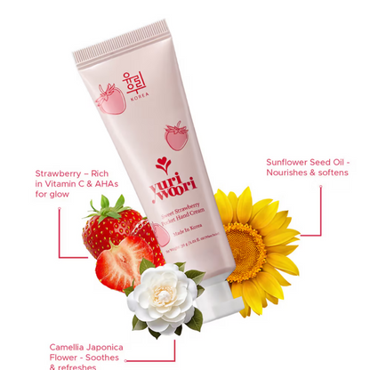 Image 3 of Yuri Woori Sweet Strawberry Pocket Hand Cream