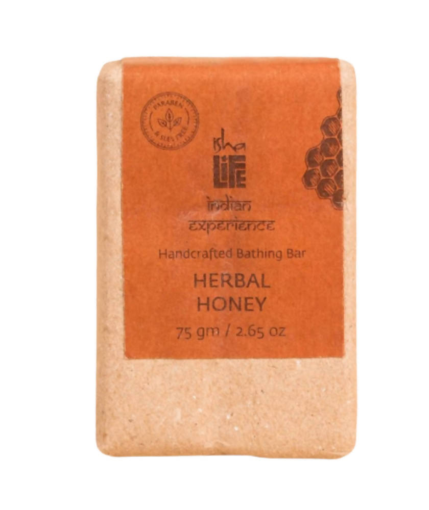 Image 1 of 75 gm for the product Isha Life Herbal Honey Soap